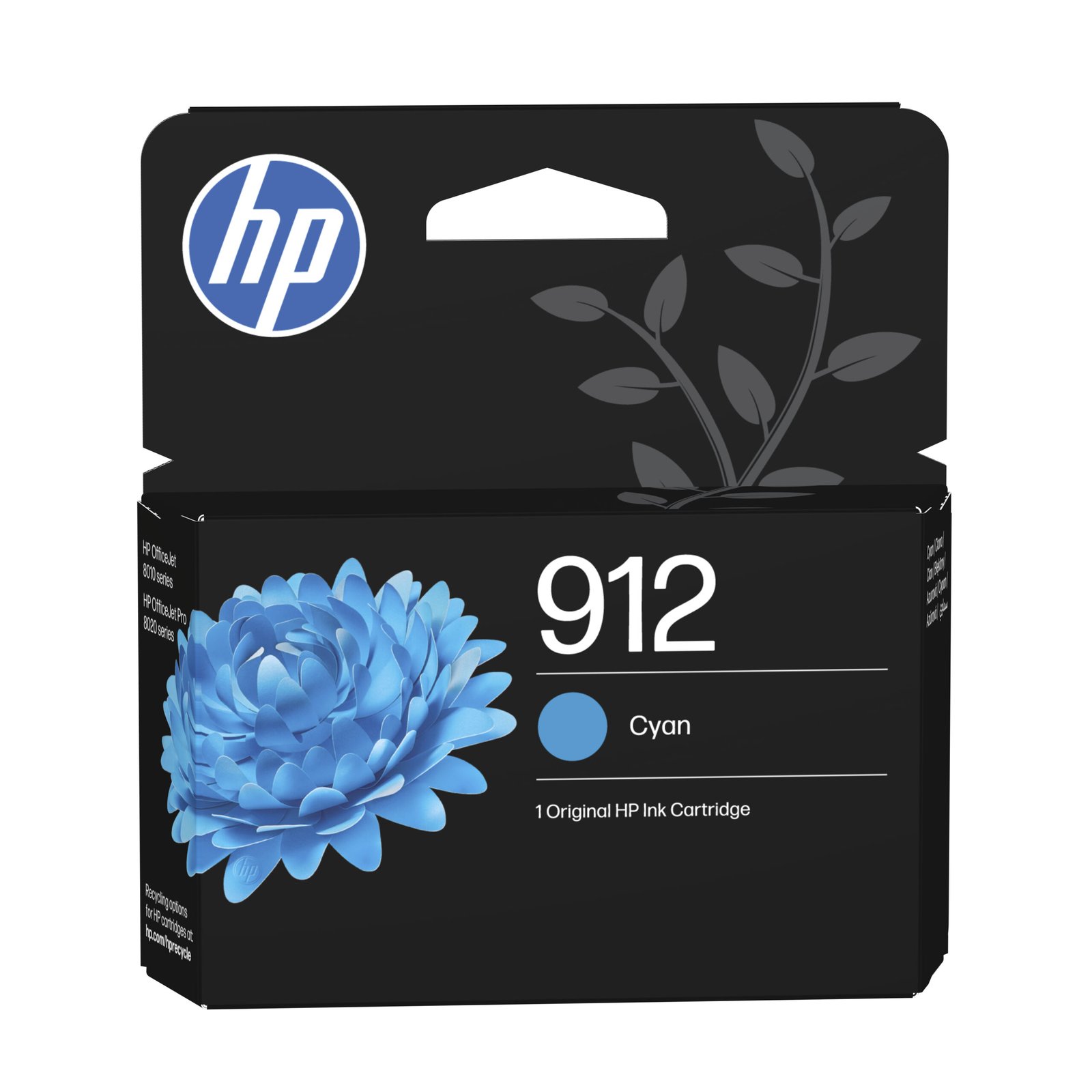 HP 912 Cyan Original Ink Kartric (3YL77AE)