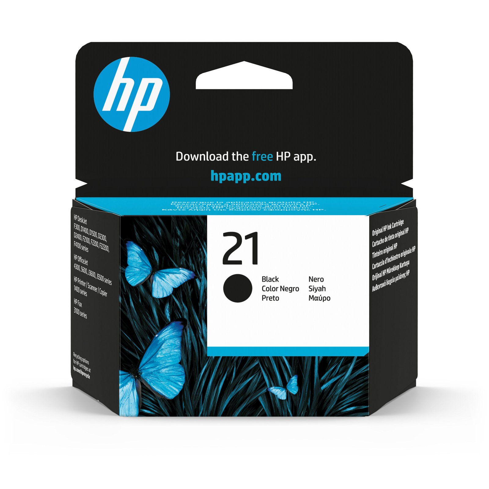 HP 21 Black Original Ink Kartric (C9351AE)