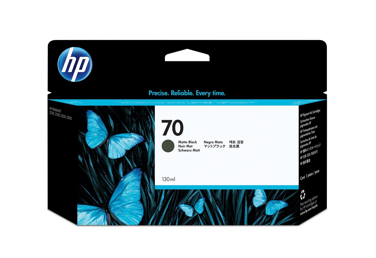HP 70 130-ml Matte Black DesignJet Ink Kartric (C9448A)
