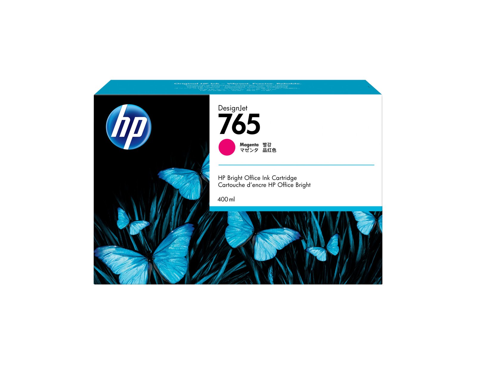 HP 765 400-ml Magenta DesignJet Ink Kartric (F9J51A)