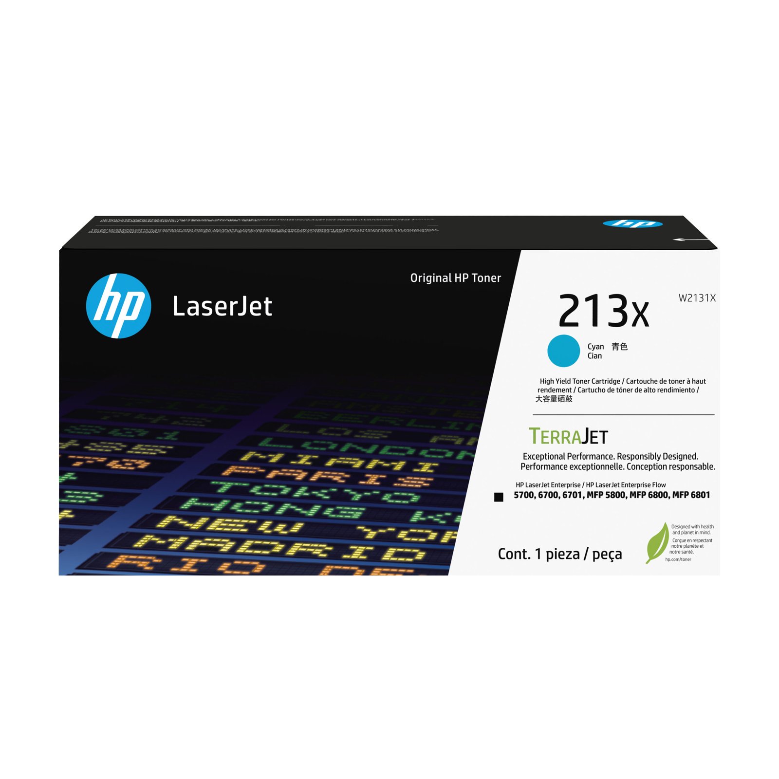 HP 213X Cyn Original LaserJet Toner Crtg (W2131X)