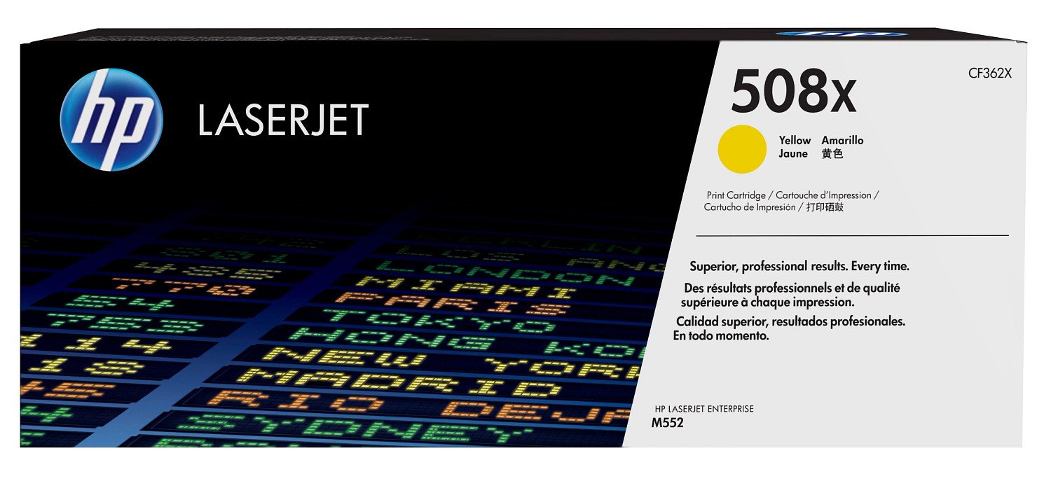 HP 508X High Yield Yellow Original LaserJet Toner Kartric (CF362X)