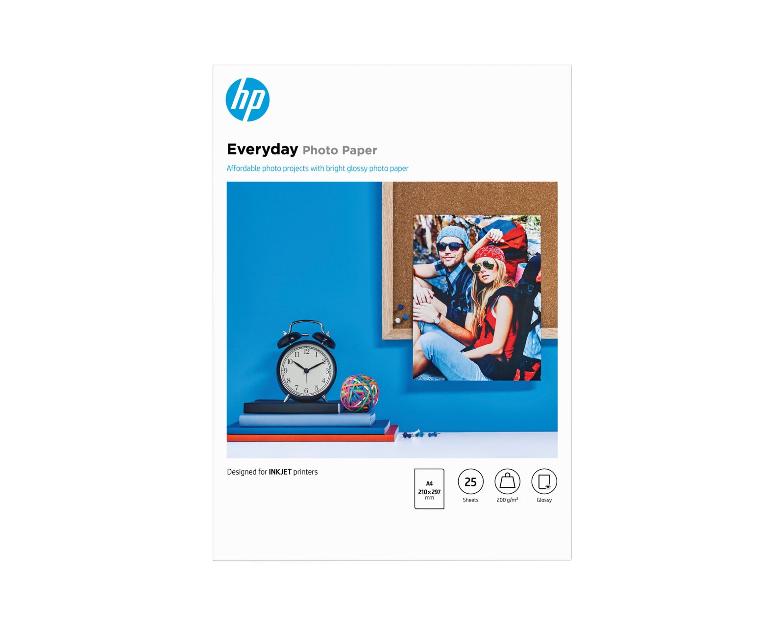 HP Everyday Glossy Photo Paper-25 sht/A4/210 x 297 mm (Q5451A)
