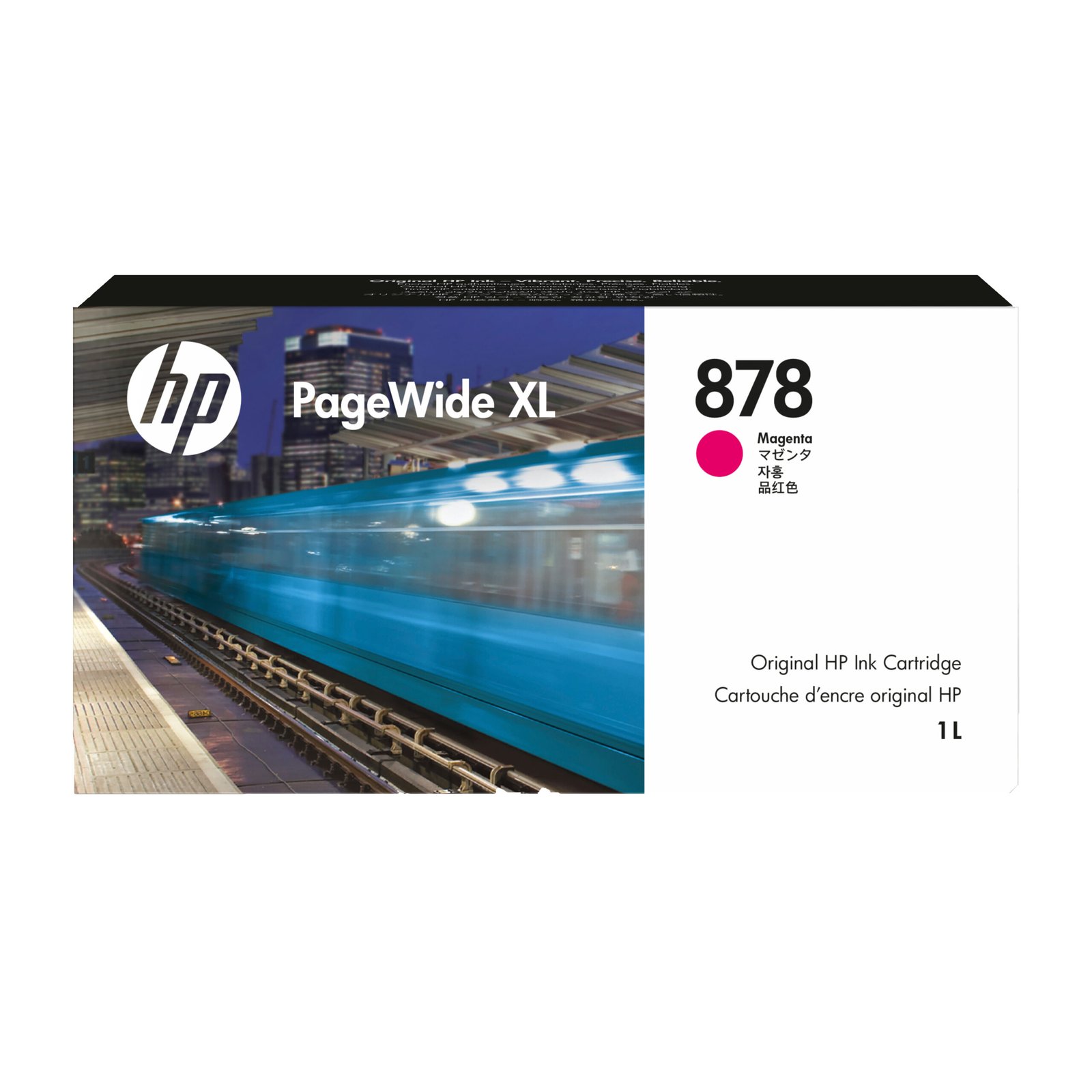 HP 878 1-liter Magenta PageWide XL Ink Kartric (312Z3A)
