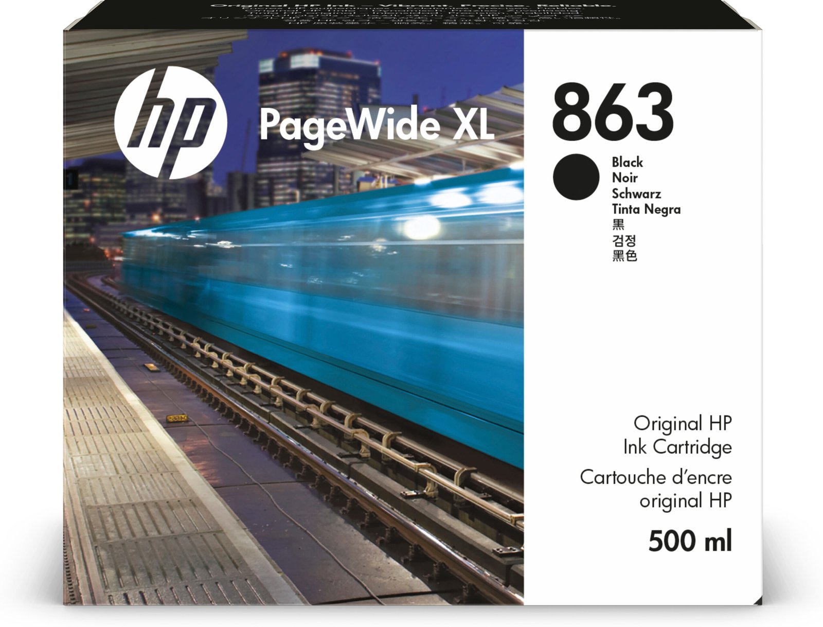 HP 863 500-ml Black PageWide XL Ink Kartric (F9K41A)