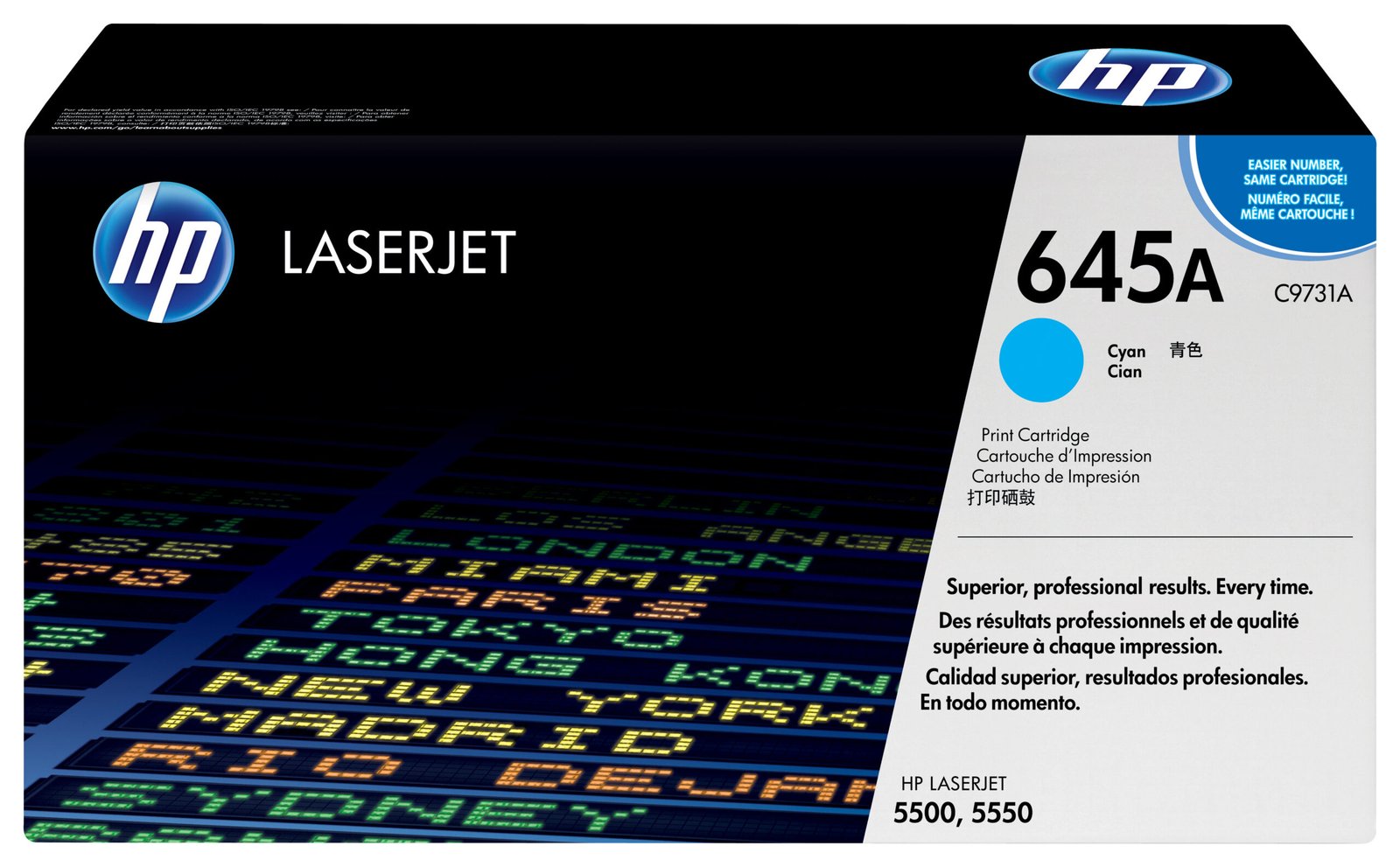 HP 645A Cyan Original LaserJet Toner Kartric (C9731A)