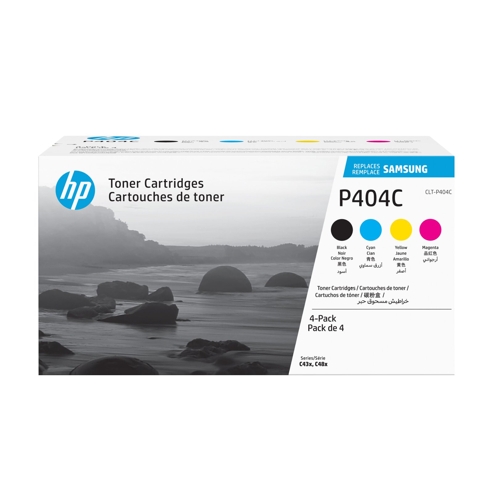 Samsung CLT-P404C 4-pack Black/Cyan/Magenta/Yellow Toner Cartridges (SU365A)