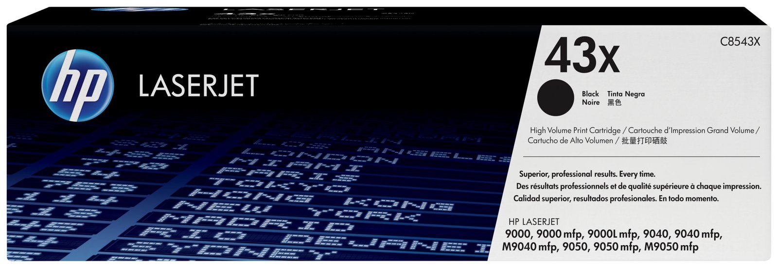 HP 43X High Yield Black Original LaserJet Toner Kartric (C8543X)