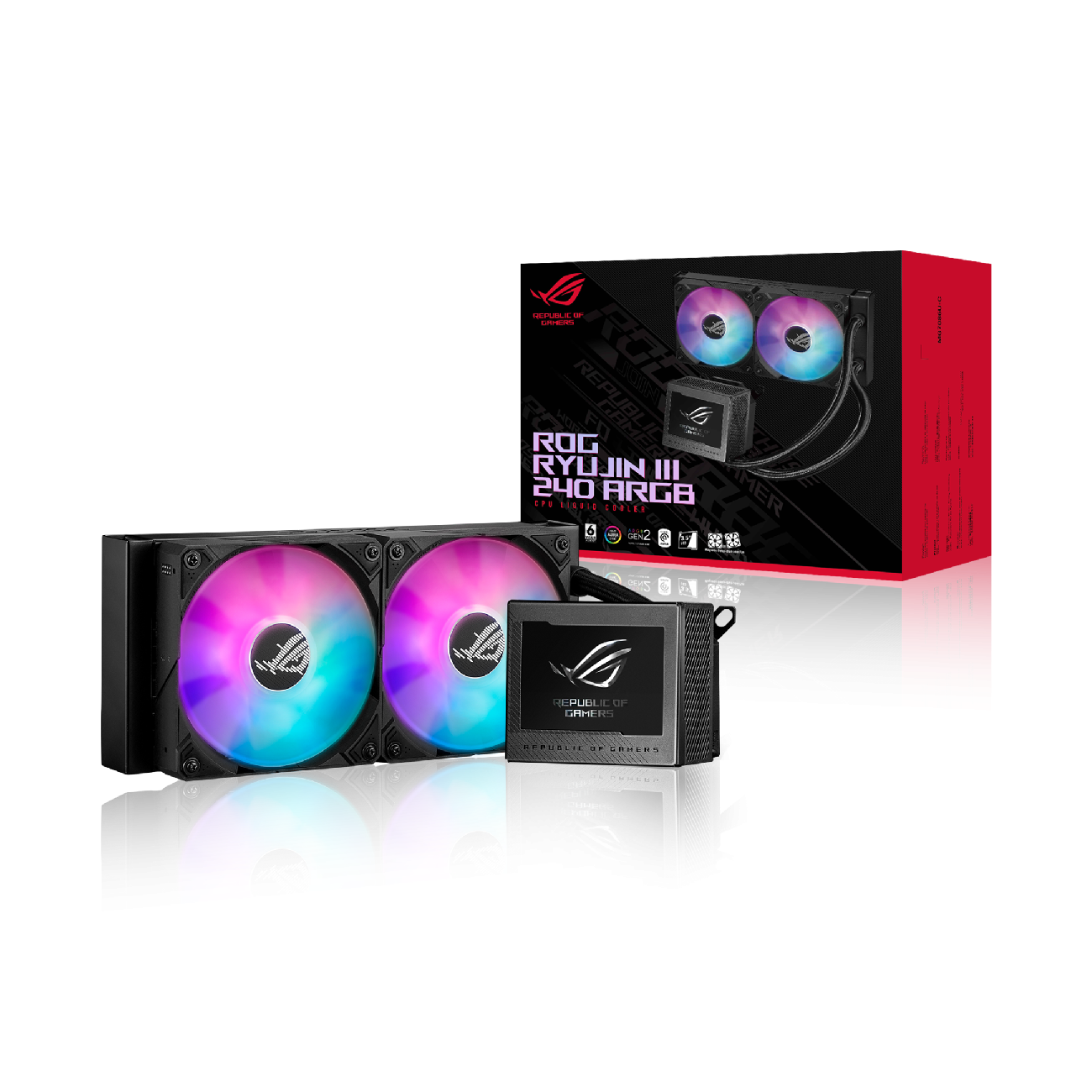 ASUS20ROG20RYUJIN20III2024020ARGB20320sayt-1300x1300-1.png ASUS ROG RYUJIN III 240 ARGB liquid CPU cooler 240 mm Alüminium 3600 RPM Nasos 2200 RPM Fan 5100 RPM Su Bloku Fanı 3.88 mm H2O 5.53 mm H2O(Su Bloku) (90RC00K1-M0UAY0) - Image 1
