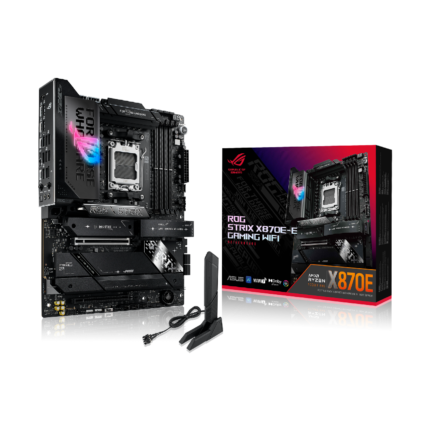 ASUS ROG STRIX X870E-E GAMING WIFI AM5 AMD Ryzen 9000, 8000, 7000 AMD X870E 4xDDR5 5xM.2 4xSATA Wi-Fi 7 antena Bluetooth 5.4 ATX (90MB1IB0-M0EAY0)
