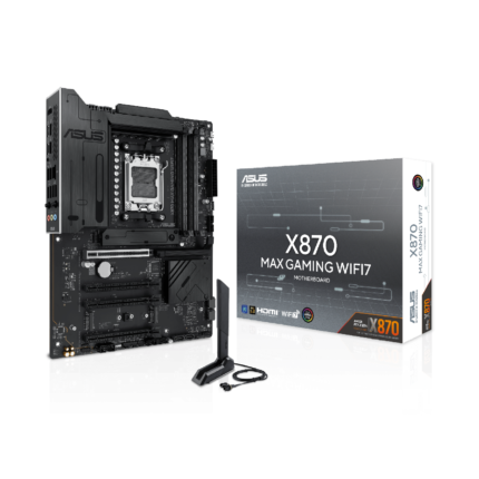 ASUS X870 MAX GAMING WIFI7 AM5 AMD Ryzen 9000, 8000, 7000 AMD X870 4xDDR5 3xM.2 4xSATA Wi-Fi 7 antena Bluetooth 5.4 ATX (90MB1LY0-M0EAY0)