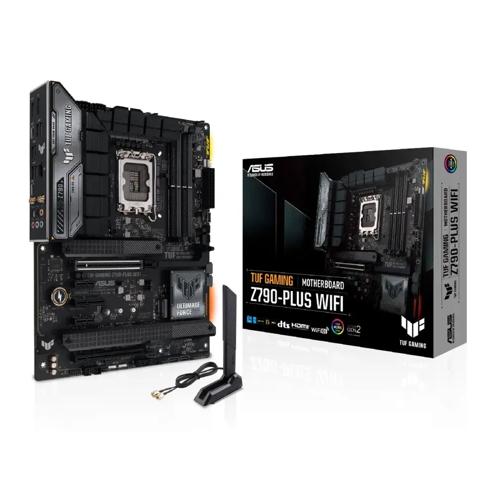 ASUS_TUF_Gaming_Z790-PLUS_Wi-Fi_90MB1D80-M1EAY0_1.webp ASUS TUF GAMING Z790-PLUS WIFI LGA1700 Intel Core 14th, 13th, 12th, Pentium Gold, Celeron Intel Z790 4xDDR5 4xM.2 4xSATA Wi-Fi 6E antena Bluetooth 5.3 ATX (90MB1D80-M1EAY0) - Image 1