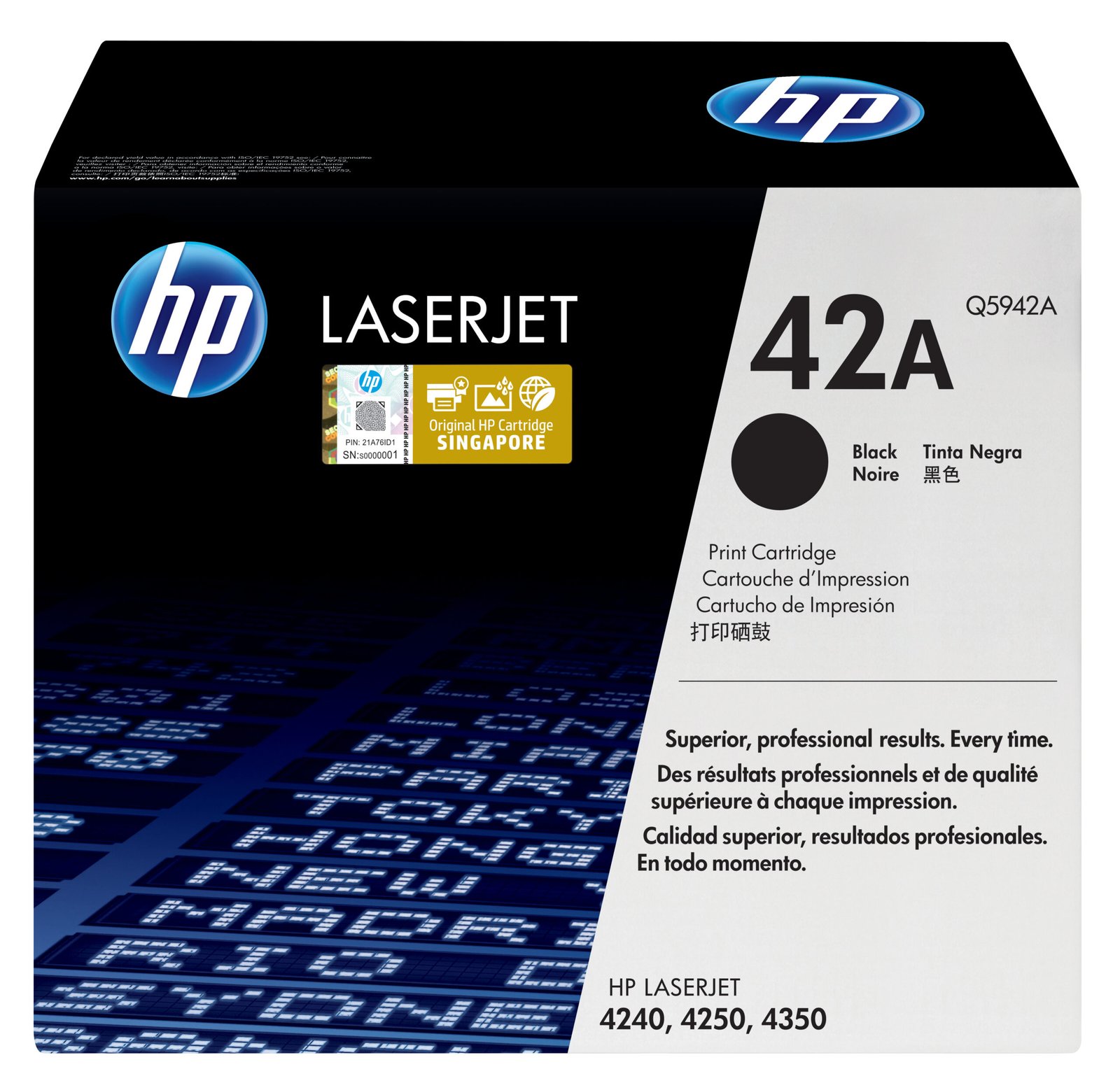 HP 42A Black Original LaserJet Toner Kartric (Q5942A)