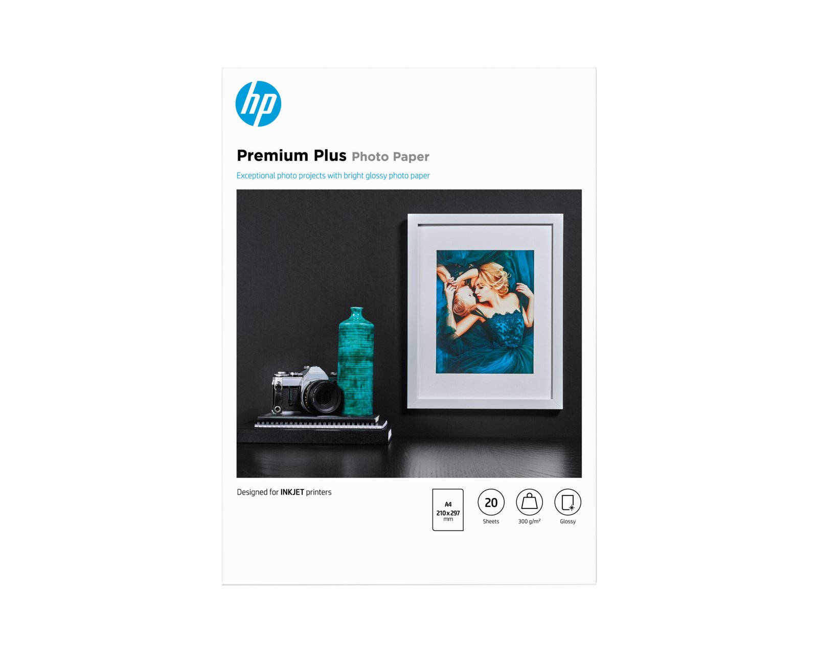 HP Premium Plus Glossy Photo Paper-20 sht/A4/210 x 297 mm (CR672A) HP Premium Plus Glossy Photo Paper-20 sht/A4/210 x 297 mm (CR672A)