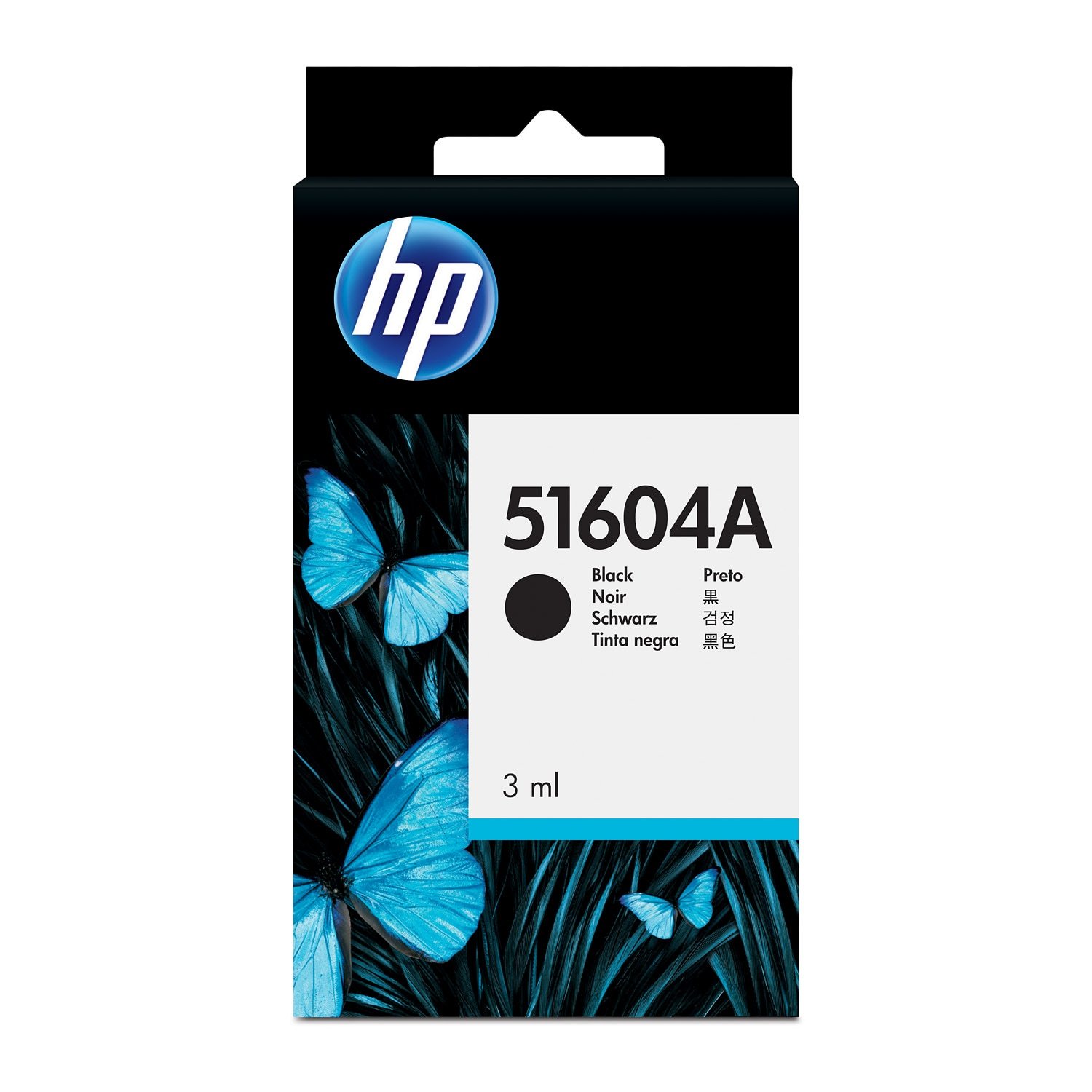 HP Black Plain Paper Print Kartric (51604A)