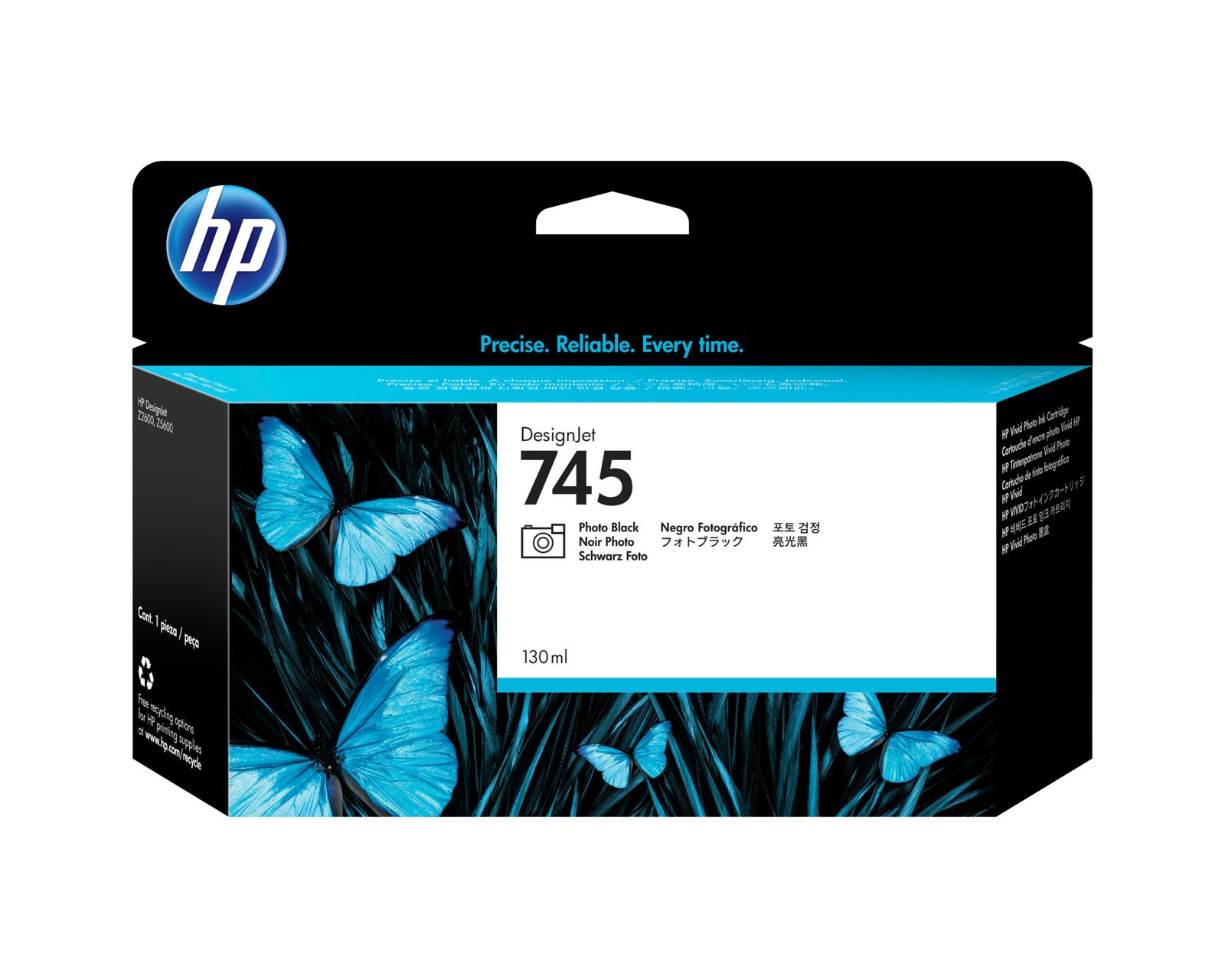 HP 745 130-ml DesignJet Photo Black Ink Kartric (F9J98A)