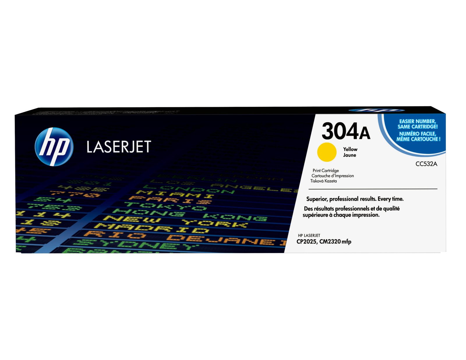 HP 304A Yellow Original LaserJet Toner Kartric (CC532A)