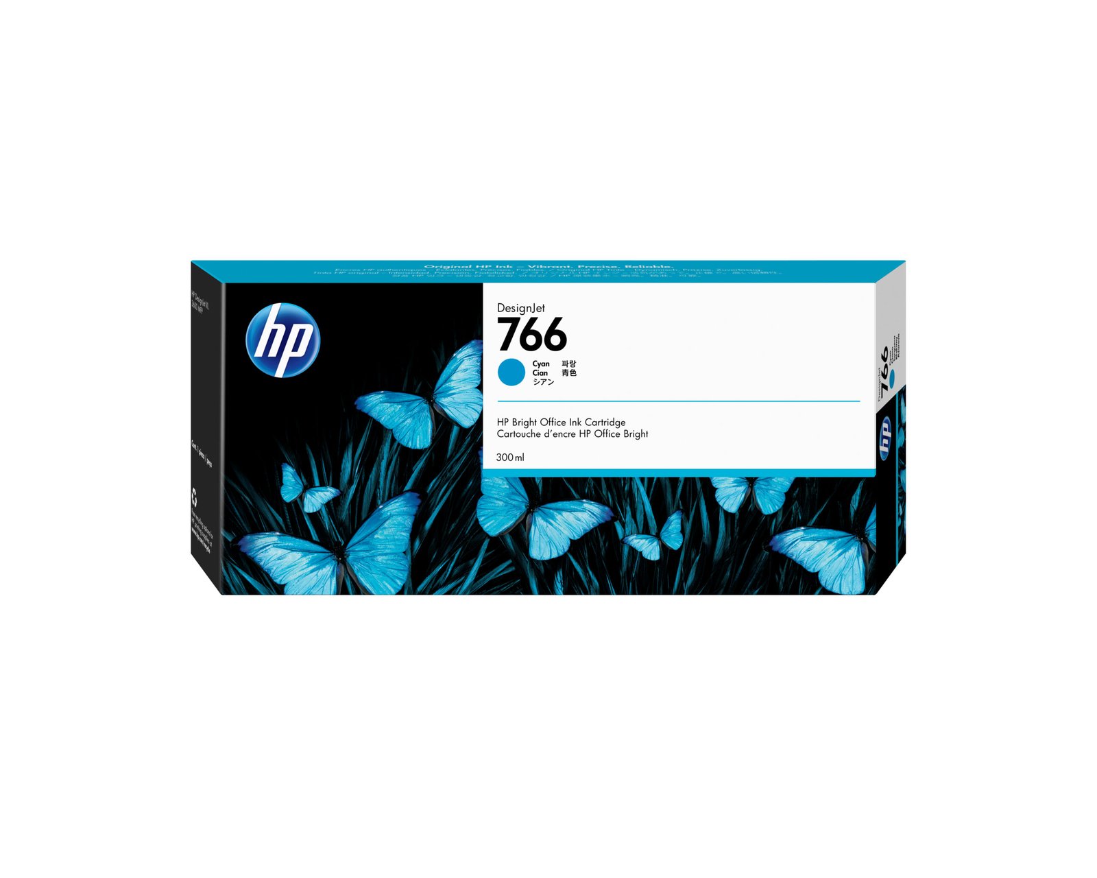 HP 766 300-ml Cyan DesignJet Ink Kartric (P2V89A)
