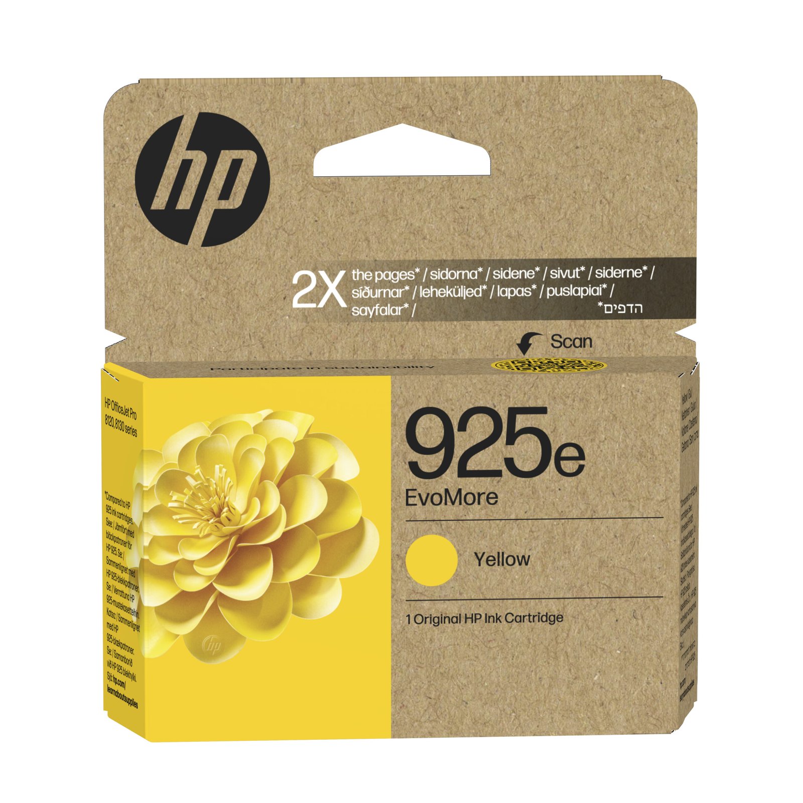 HP 925e EvoMore Yellow Original Ink Kartric (4K0W2PE) HP 925e EvoMore Yellow Original Ink Kartric (4K0W2PE)