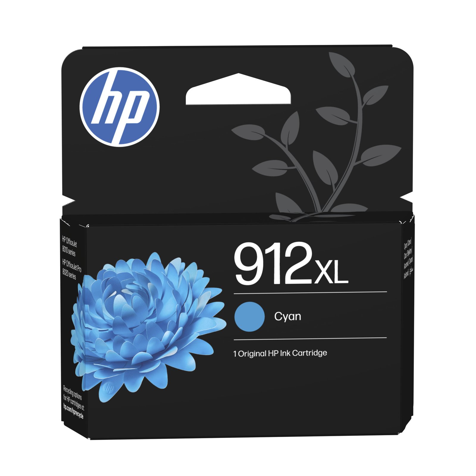 HP 912XL High Yield Cyan Original Ink Kartric (3YL81AE)