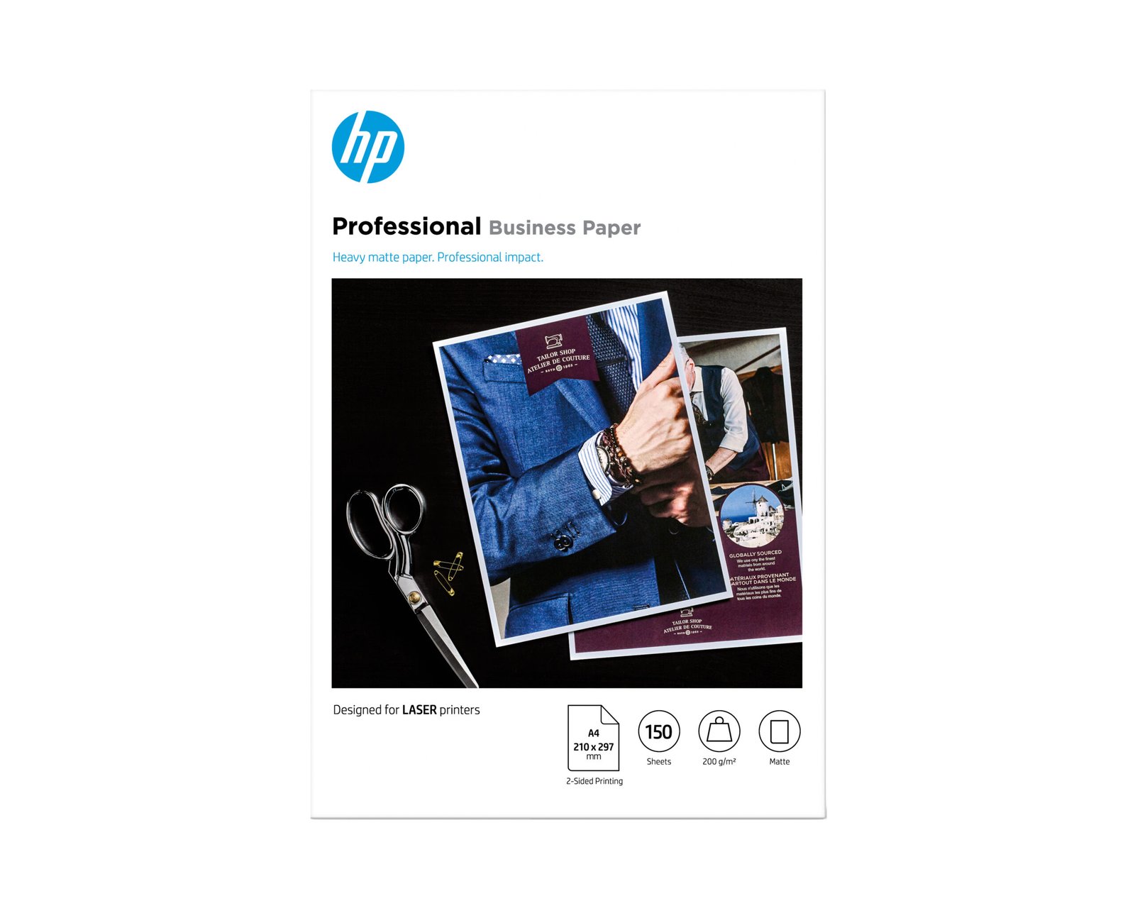 HP Professional Laser Matte FSC Paper 200 gsm-150 sht/A4/210 x 297 mm (7MV80A)