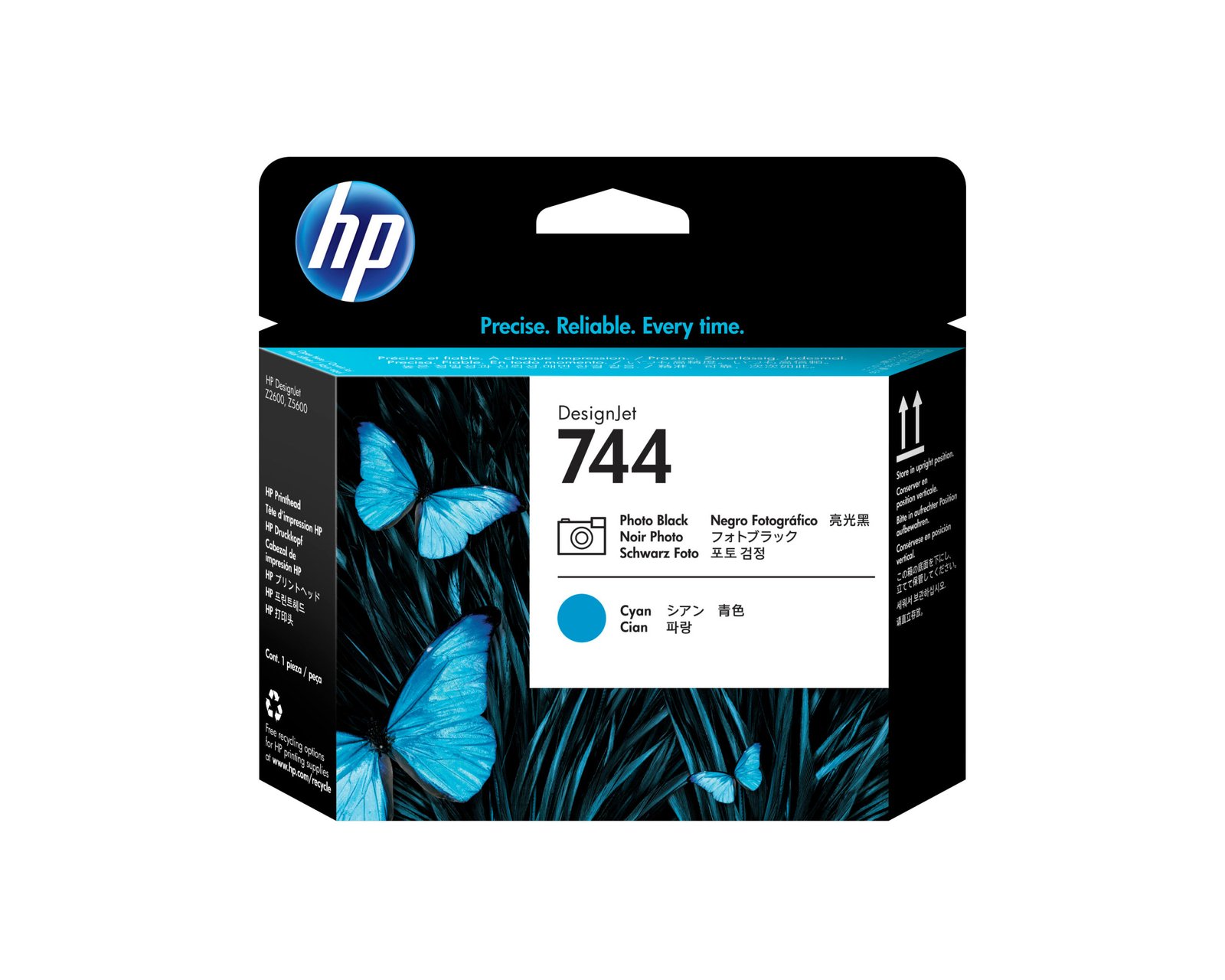 HP 744 Photo Black/Cyan DesignJet Printhead (F9J86A)