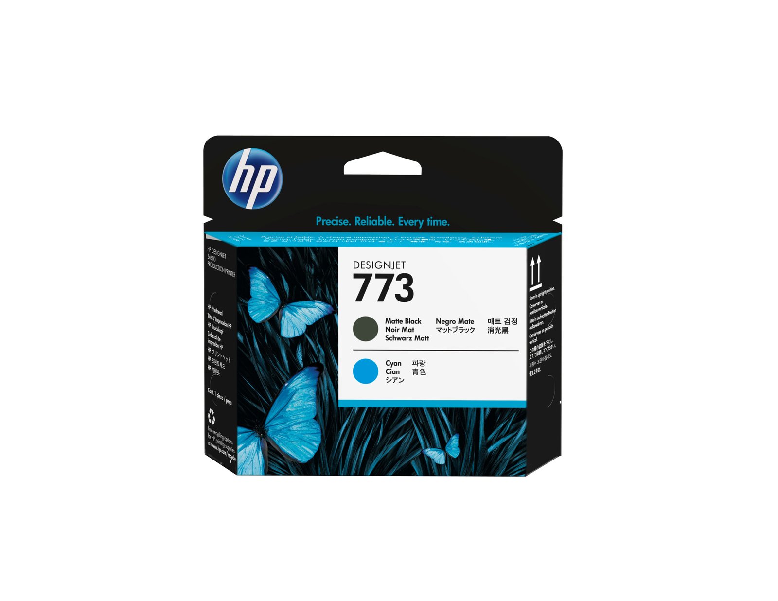 HP 773 Matte Black/Cyan DesignJet Printhead (C1Q20A)