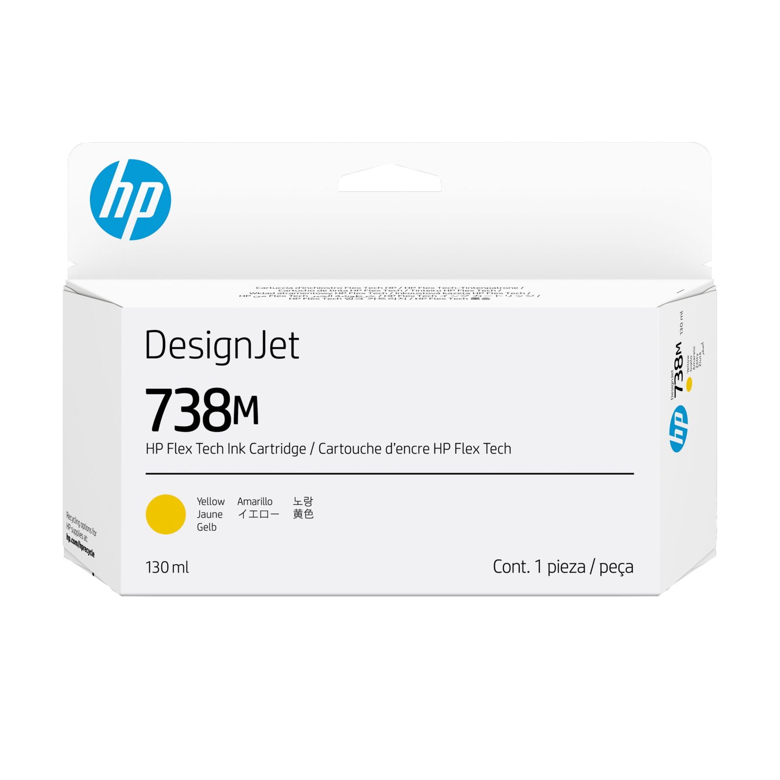 HP 738M 130 ml Yellow ink Catridge (A24VPA)