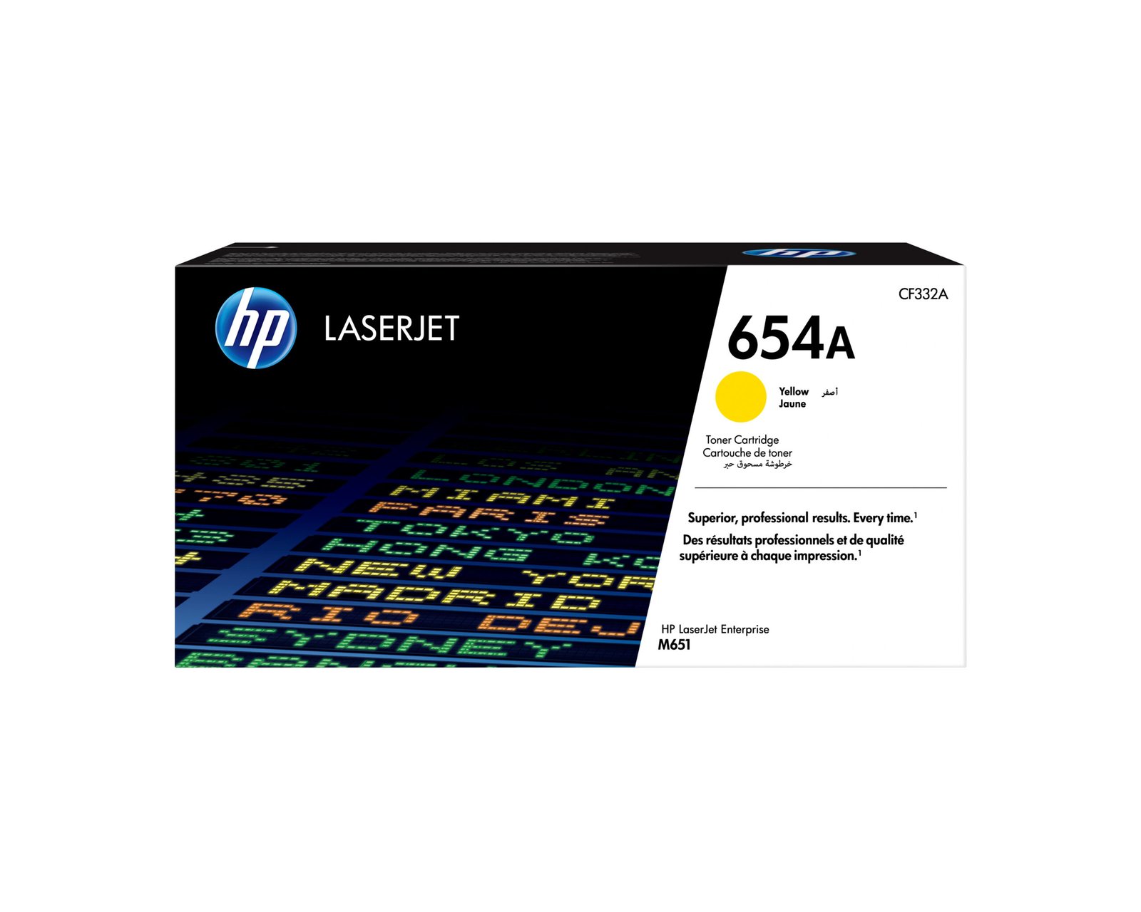 HP 654A Yellow Original LaserJet Toner Kartric (CF332A)