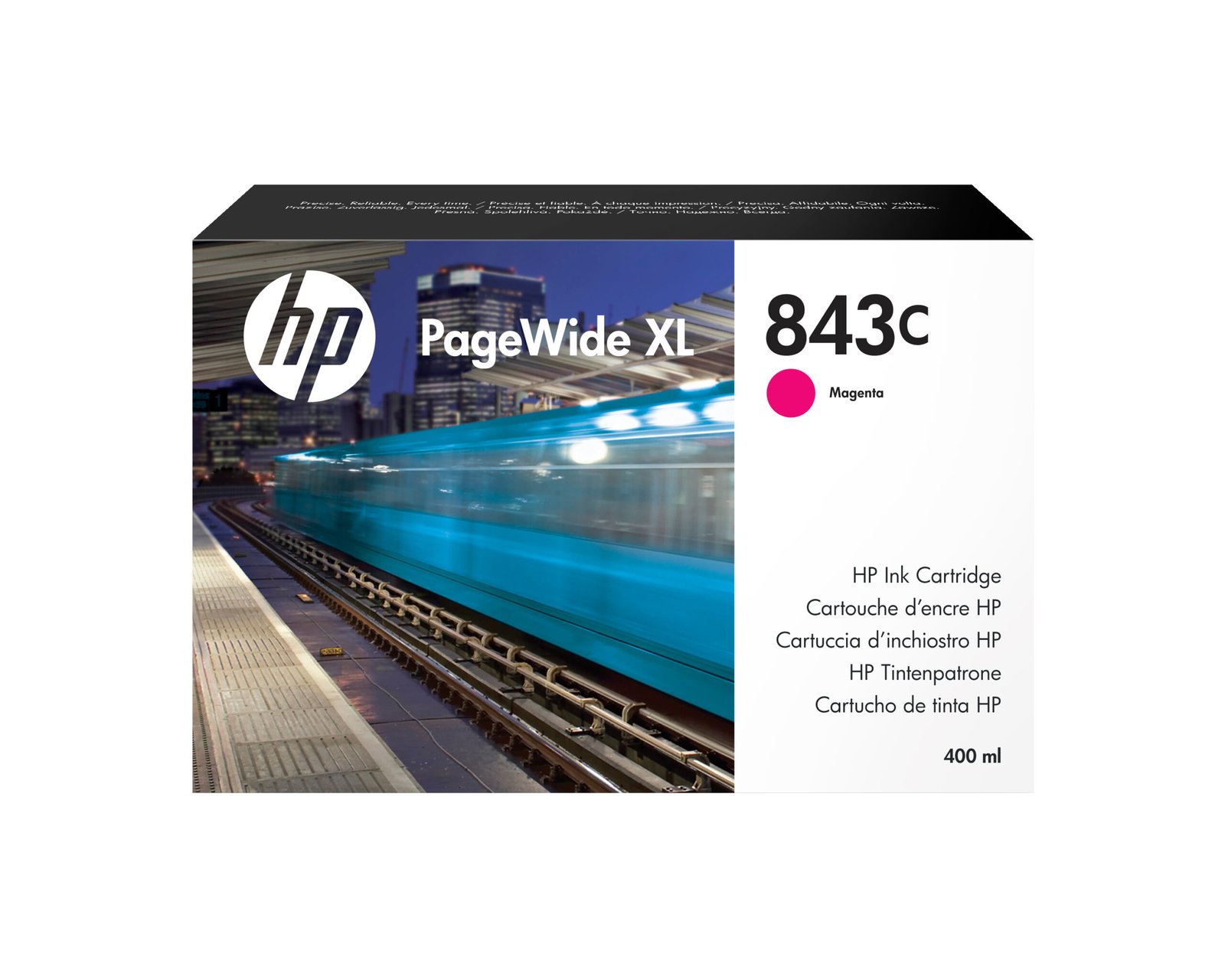 HP 843C 400-ml Magenta PageWide XL Ink Kartric (C1Q67A)