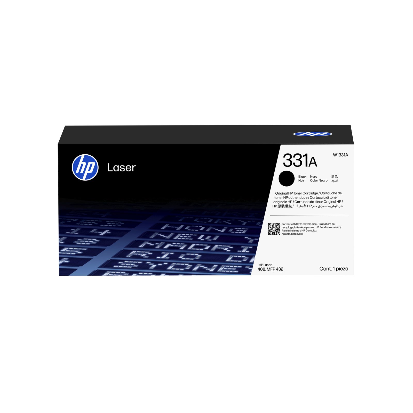 HP 331A Black Original Laser Toner Kartric (W1331A)