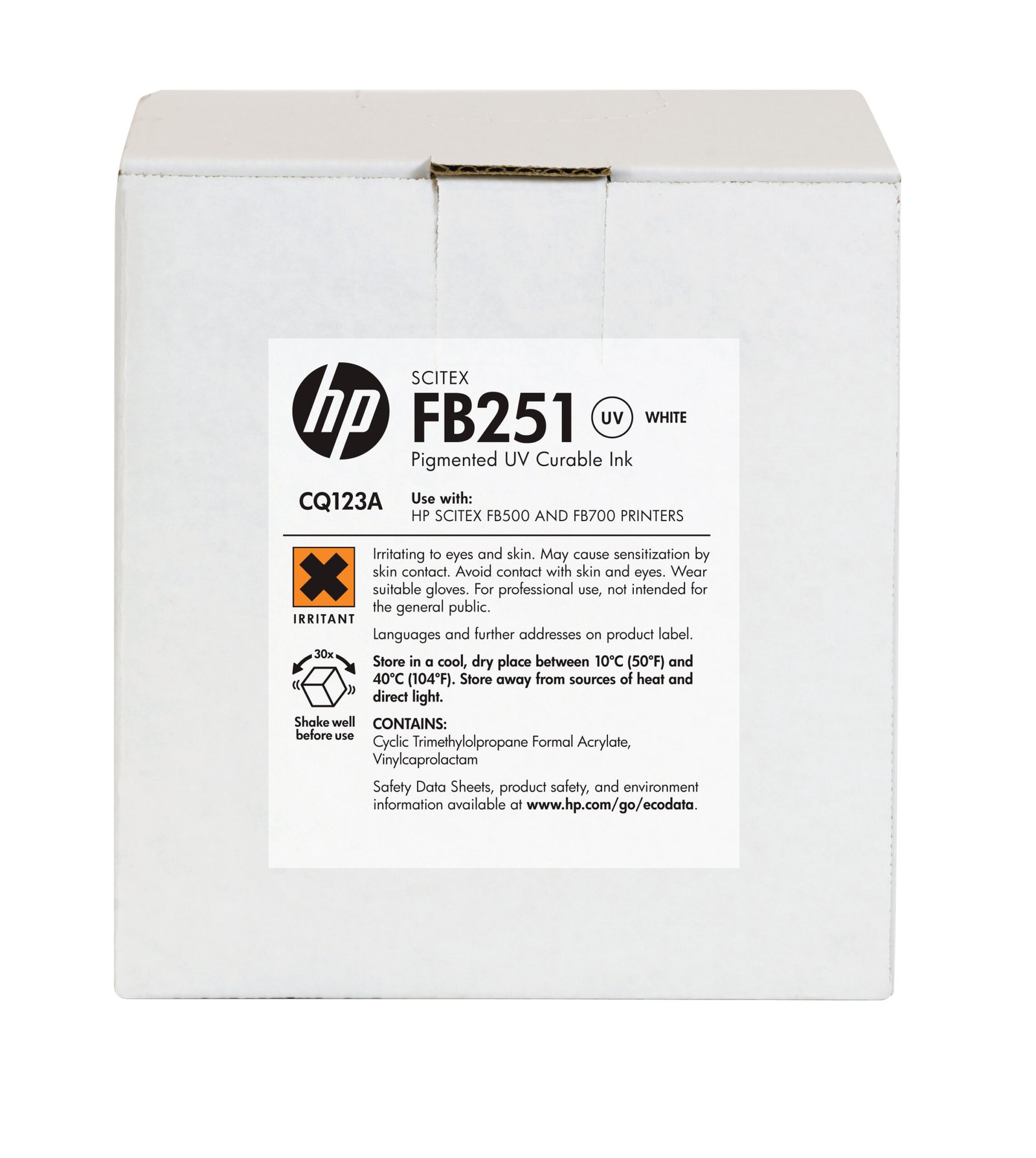 HP FB251 2-liter White Scitex Ink (CQ123A)