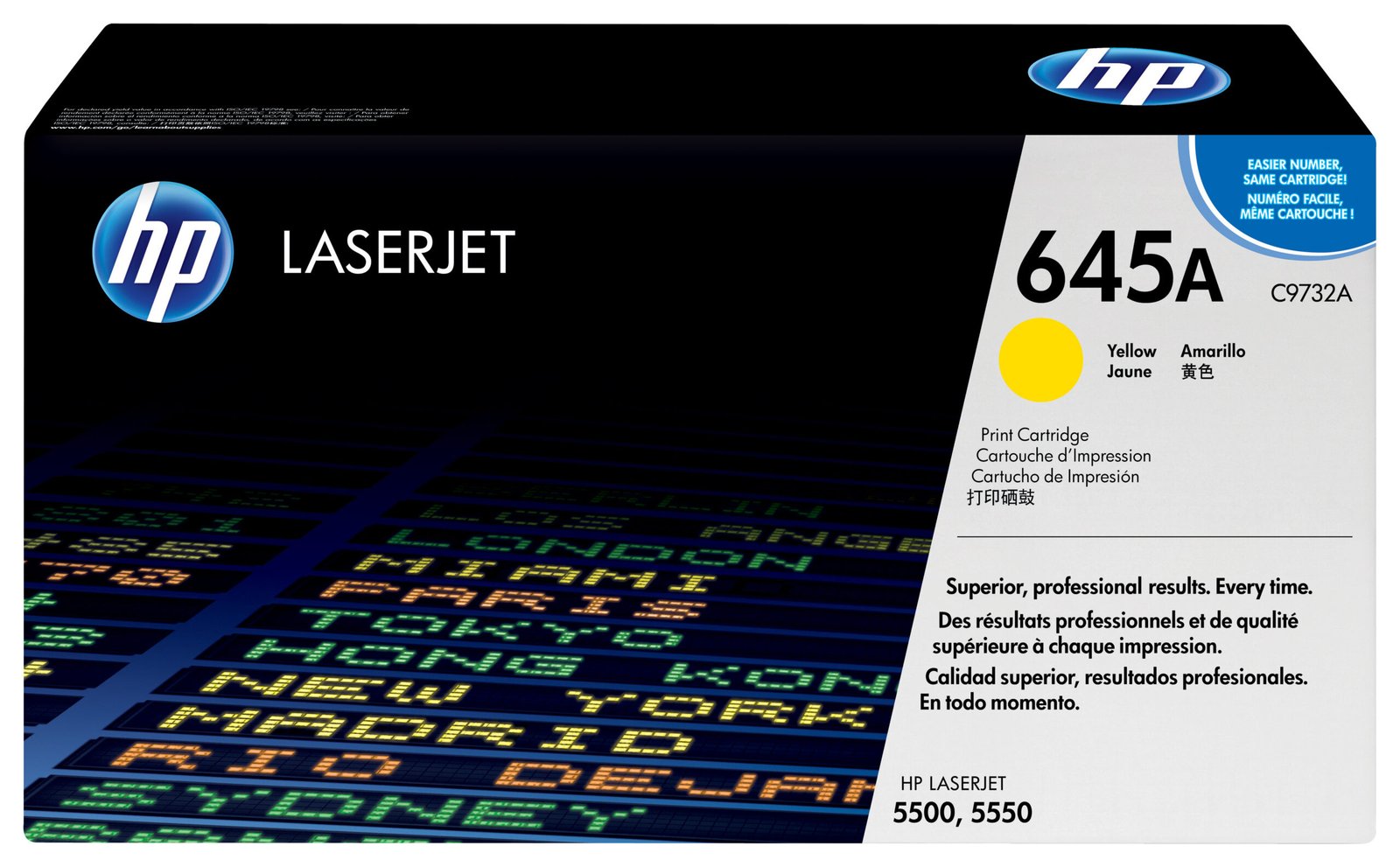 HP 645A Yellow Original LaserJet Toner Kartric (C9732A) HP 645A Yellow Original LaserJet Toner Kartric (C9732A)