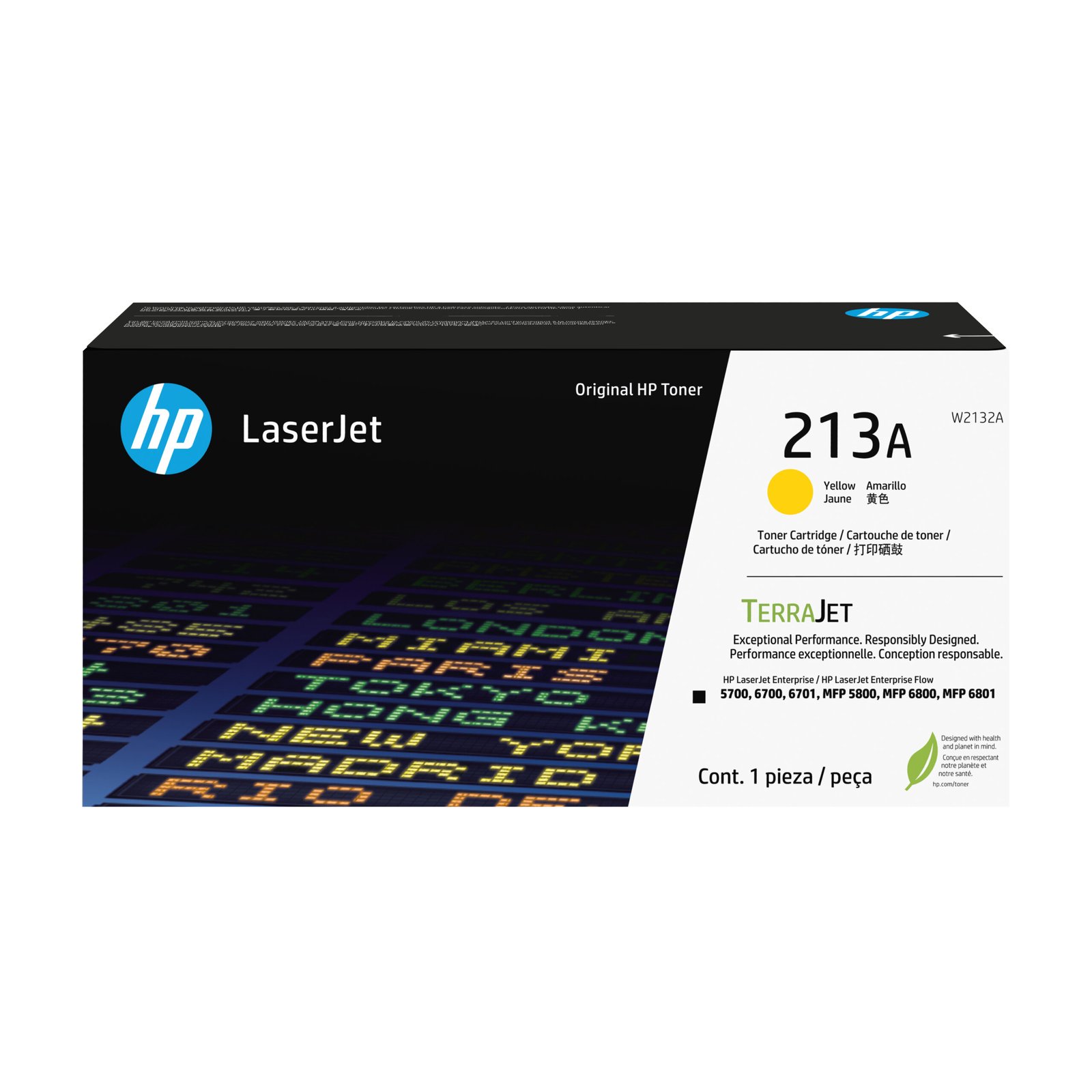 HP 213A Ylw Original LaserJet Toner Crtg (W2132A)