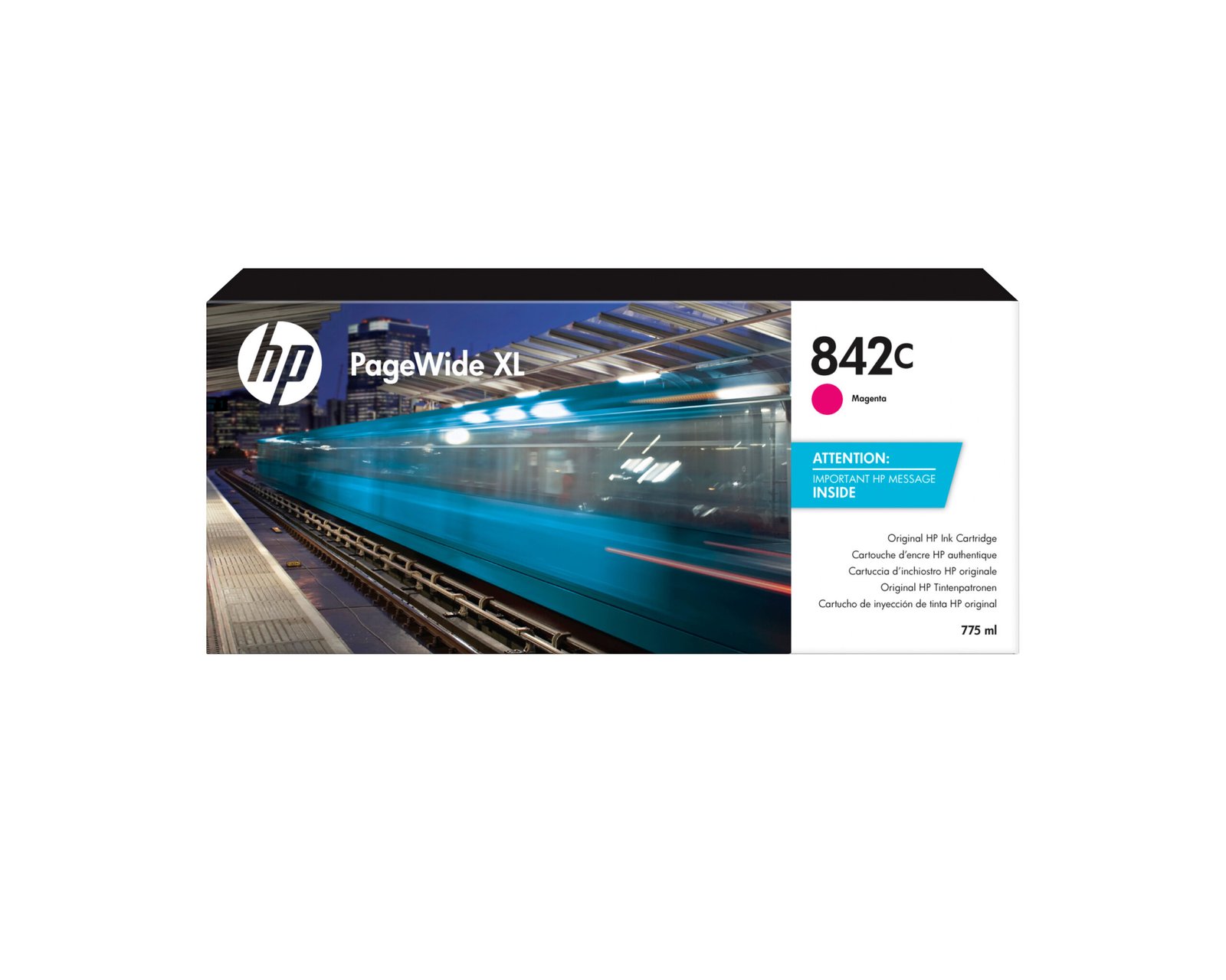 HP 842C 775-ml Magenta PageWide XL Ink Kartric (C1Q55A)