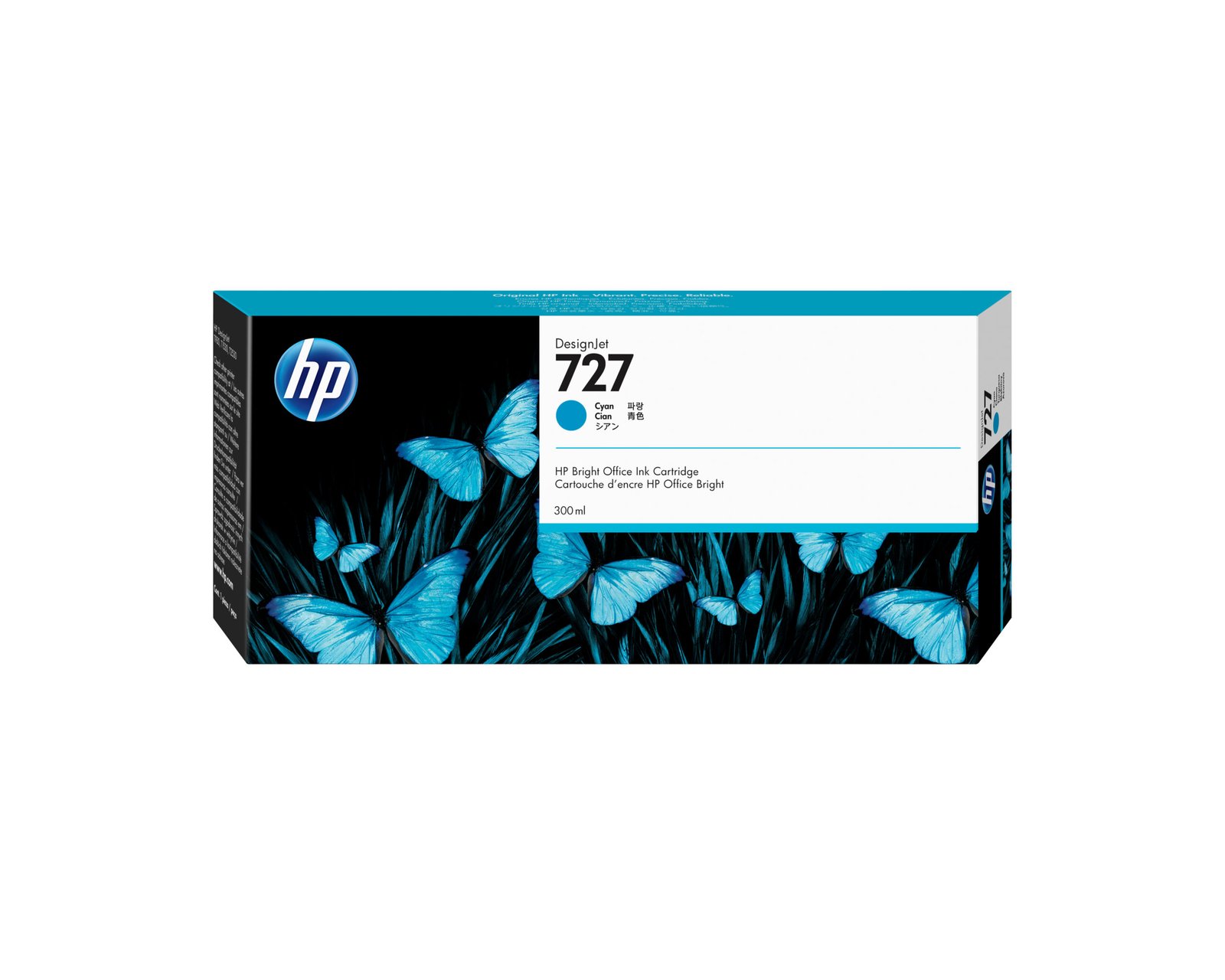 HP 727 300-ml Cyan DesignJet Ink Kartric (F9J76A)