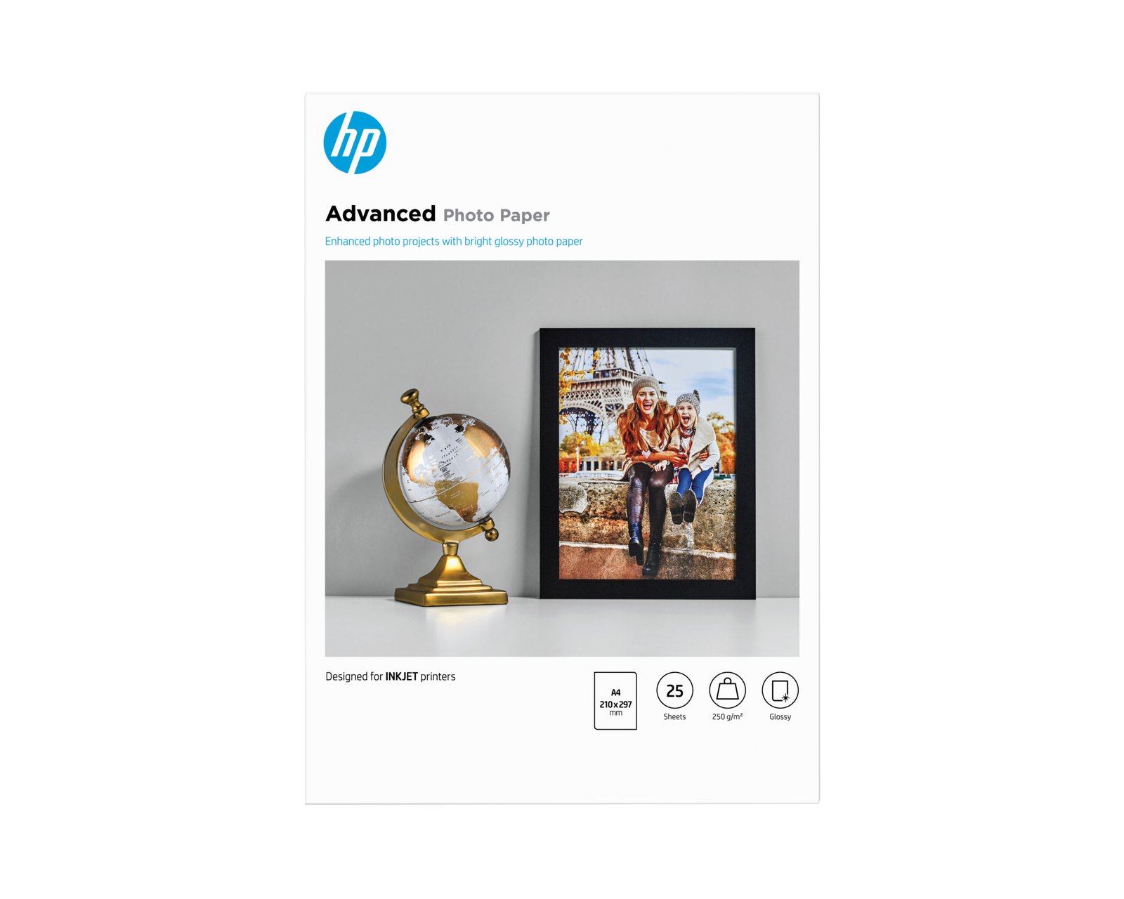 HP Advanced Glossy Photo Paper-25 sht/A4/210 x 297 mm (Q5456A) HP Advanced Glossy Photo Paper-25 sht/A4/210 x 297 mm (Q5456A)
