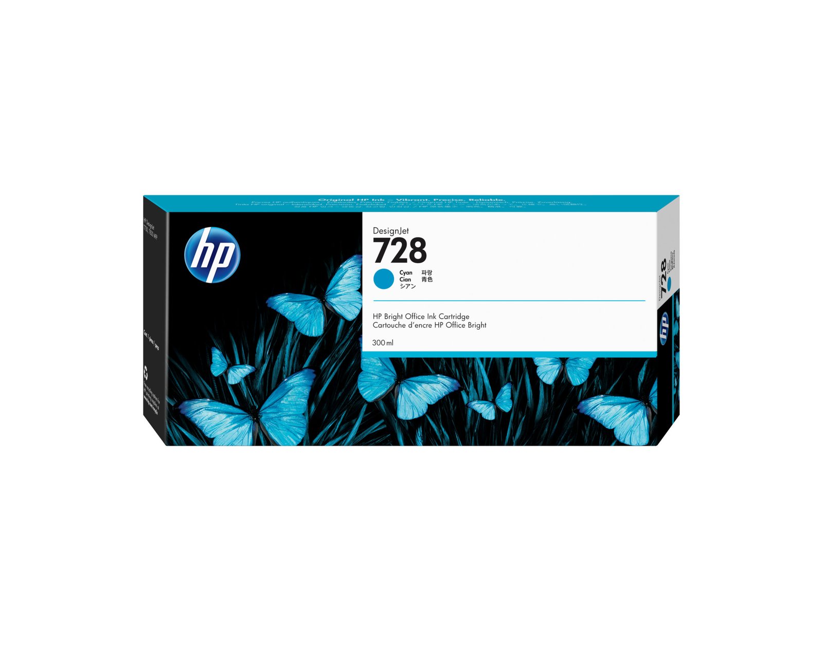 HP 728 300-ml Cyan DesignJet Ink Kartric (F9K17A)