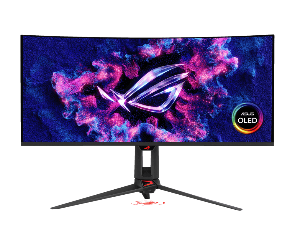 xFRekIFsUzc9zLV5DNDo4G2JBxgvkUcrGRAGFEmP.png ASUS ROG Swift OLED PG34WCDN Curved Gaming Monitor 34" WQHD(3440x1440) Tandem RGB QD-OLED 360Hz 1300 nits 135% sRGB, 99% DCI-P3 AMD FreeSync Premium Pro, VESA AdaptiveSync, G-SYNC (90LM0CU0-B01971) - Image 1