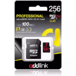 Yaddaş kartı Addlink 256GB MicroSD UHS1 V30 U3 A2 ad256GBMSXU32A