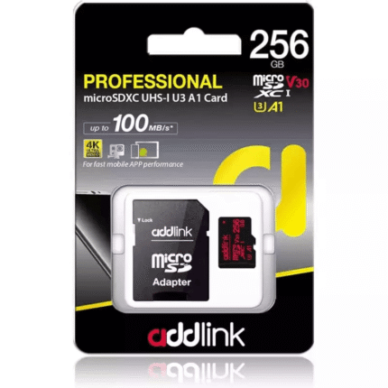 Yaddaş kartı Addlink 256GB MicroSD UHS1 V30 U3 A2 ad256GBMSXU32A