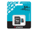 MicroSD kart - Kingston 64GB microSDXC Canvas Go! Plus Gen4 R:200/W:100 UHS-I Class 10 V30 U3 A2 + adapter SDCG4/64GB - Image 2