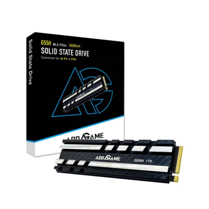 Addlink 1TB G55H M.2 2280 PCIe GEN5X4 NVMe SSD heatsink ad1TBG55HM2P