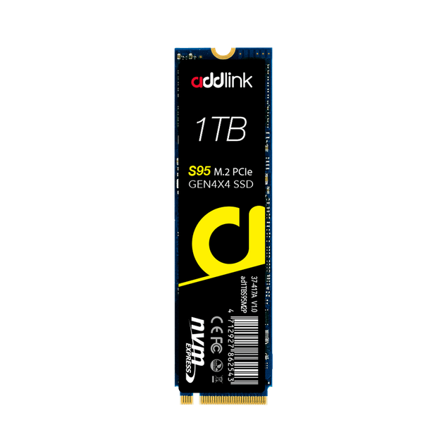 XhQLMdatuV6UdJQ3qlEGmO3nnc5WXnL8SvxRE08p.png Addlink 1TB M.2 2280 PCIe GEN4X4 SSD With DRAM cache ad1TBS95M2P - Image 1
