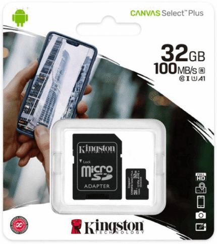 Kingston Canvas Select Plus microSD 32GB SDCS2/32GB-N Black