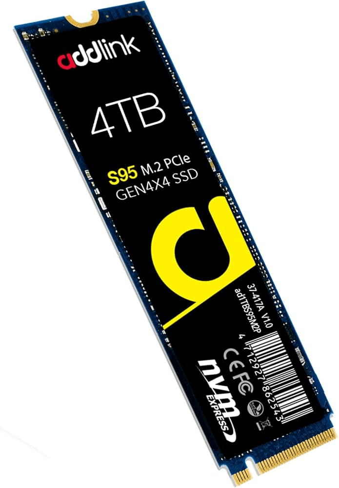 cRMuwZPj6mntNwVKe6164KSB027py1yN1CB4wln0.png Addlink 4TB M.2 2280 PCIe GEN4X4 SSD With DRAM cache ad4TBS95M2P - Image 1