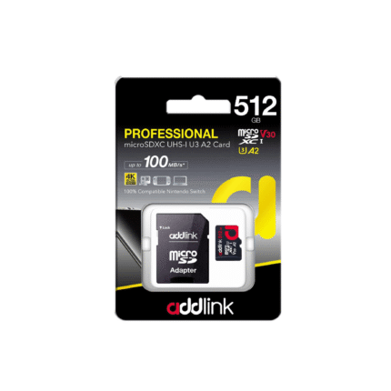 Yaddaş kartı Addlink 512GB MicroSD UHS1 V30 U3 A2 ad512GBMSXU32A