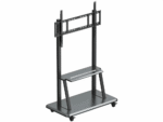 Hündürlük tənzimlənməsi - Mobile cart supports up to 86" displays with manual height adjustment OS-Mobile-Cart