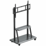 Hündürlük tənzimlənməsi - Mobile cart supports up to 86" displays with manual height adjustment OS-Mobile-Cart