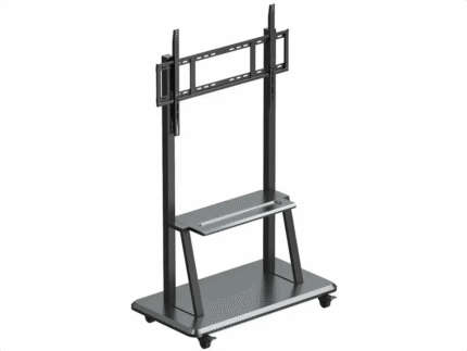 Hündürlük tənzimlənməsi - Mobile cart supports up to 86" displays with manual height adjustment OS-Mobile-Cart